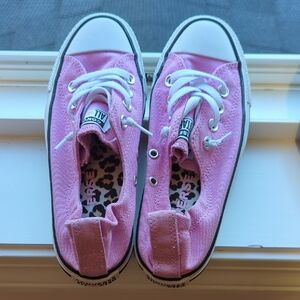 Converse Pink Sneakers with Classic Rubber Toe Cap